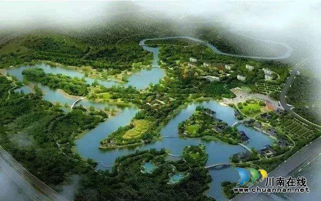 泸州长江生态湿地公园(一期)工程完工(图1)