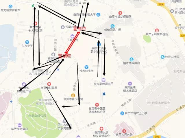 自贡本周末14条公交线路临时调整(图1)