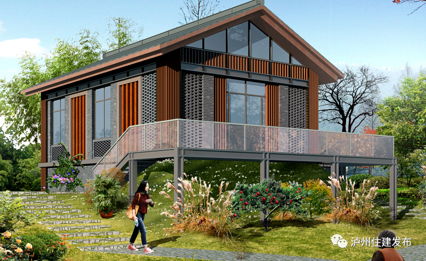 泸州发布《美丽乡居图集》，包括19个住房单体风貌方案和5个新村聚居点效果方案(图10)