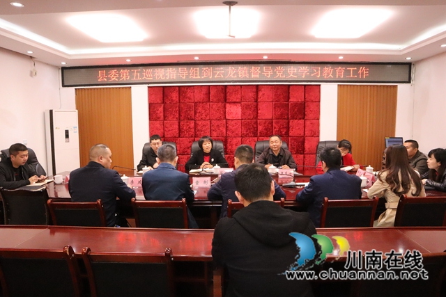 泸县县委党史学习教育第五巡回指导组来云龙镇督导工作