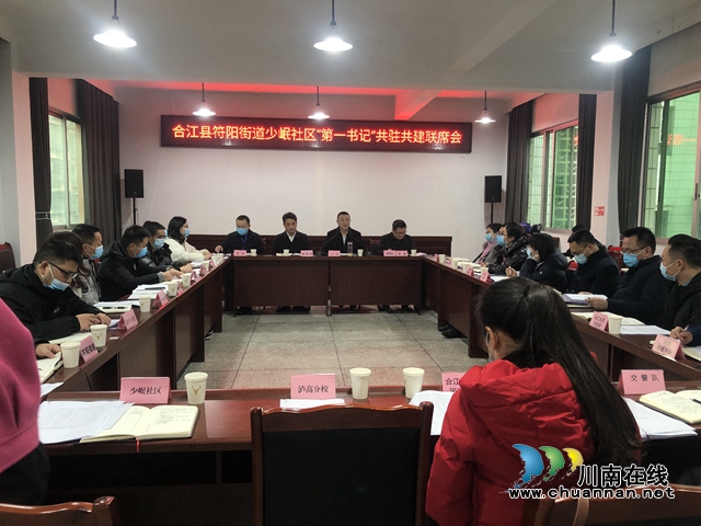 合江县符阳街道少岷社区召开“第一书记”共驻共建联席会