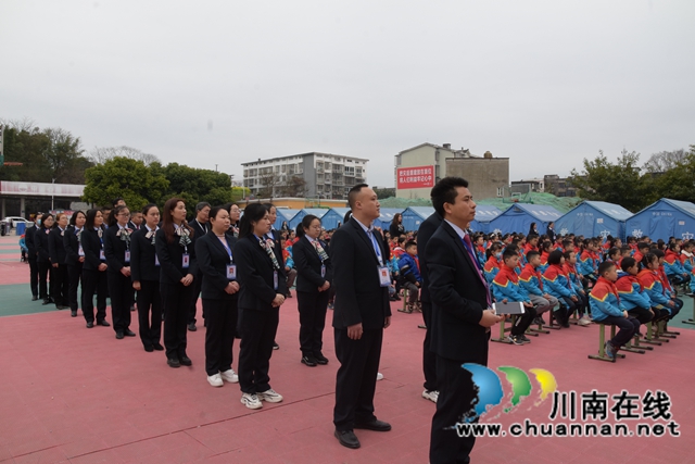 “福”娃在成长，一起向未来！泸县福集镇龙脑桥中心小学校举行2022春期开学第一课(图4)