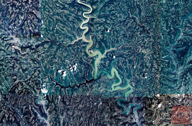 60万米高空瞰长江流域大美江河(图6)