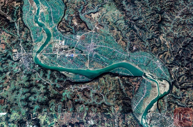 60万米高空瞰长江流域大美江河(图9)