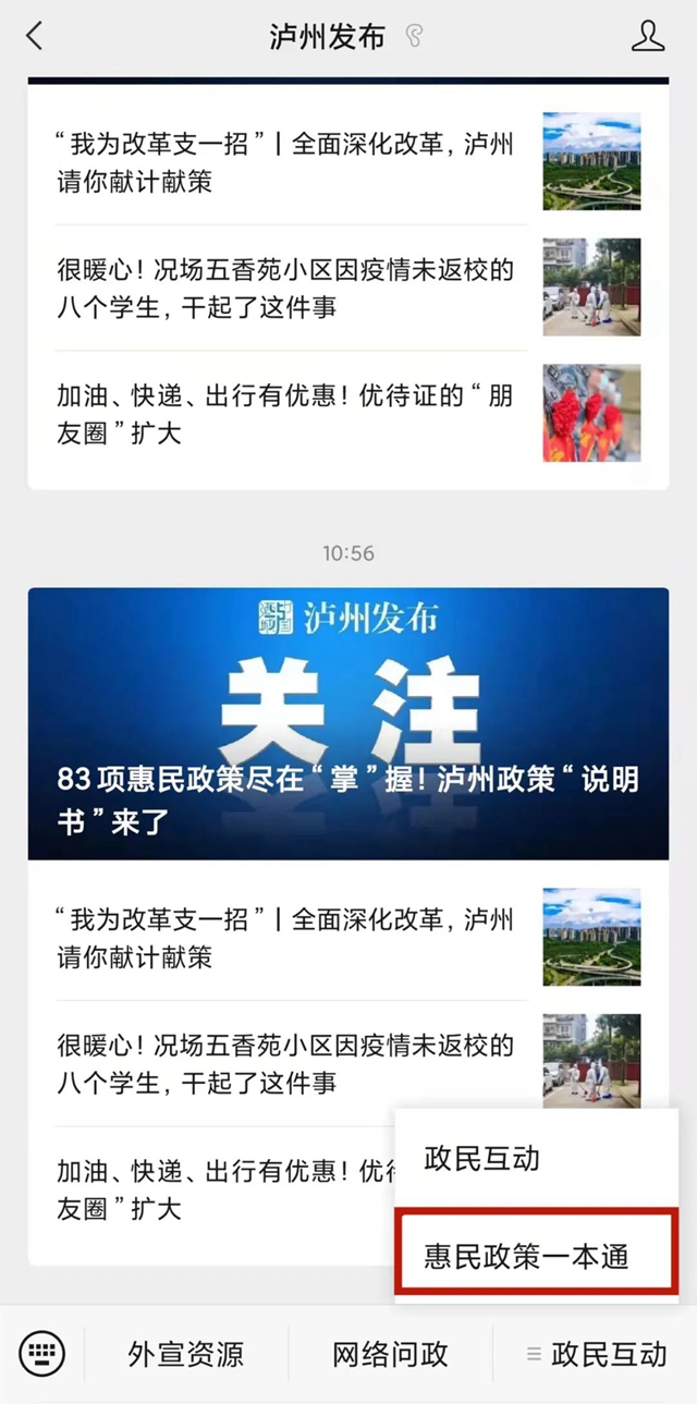 83项惠民政策尽在“掌”握！泸州政策“说明书”来了(图3)