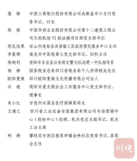 四川三八红旗手（集体）名单公布，泸州她们上榜！(图15)