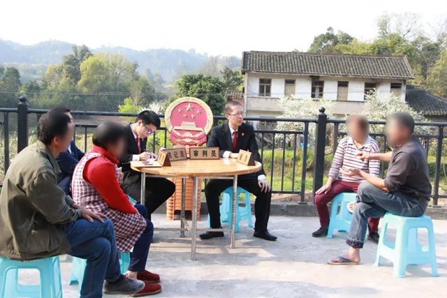 泸州：为抢毛竹嬢嬢出手伤人，法官化积怨邻里握手言和(图10)