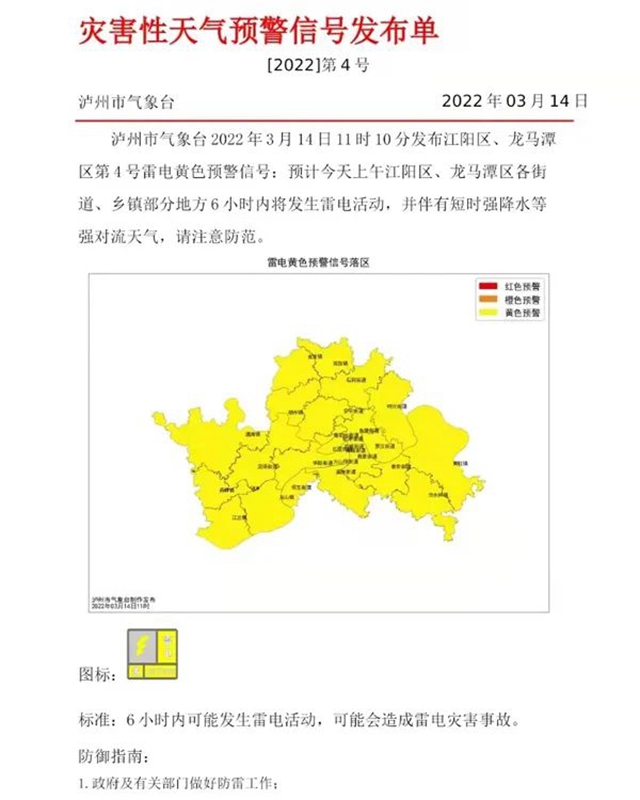 泸州：第一声春雷炸响！然而降雨不降温......