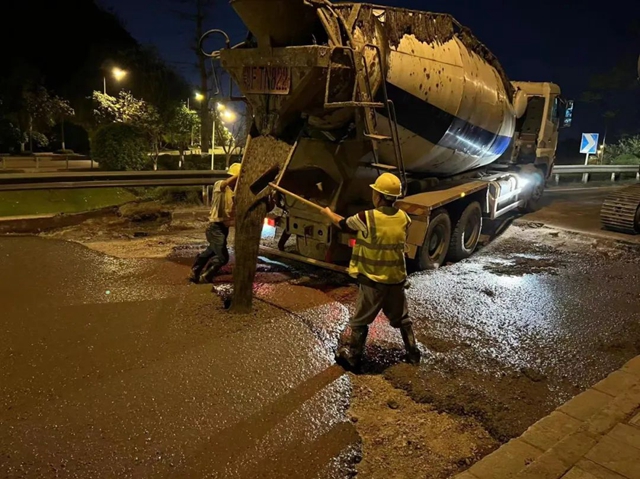 恢复通行！泸州国窖大桥两条匝道维修提前两天完工(图2)