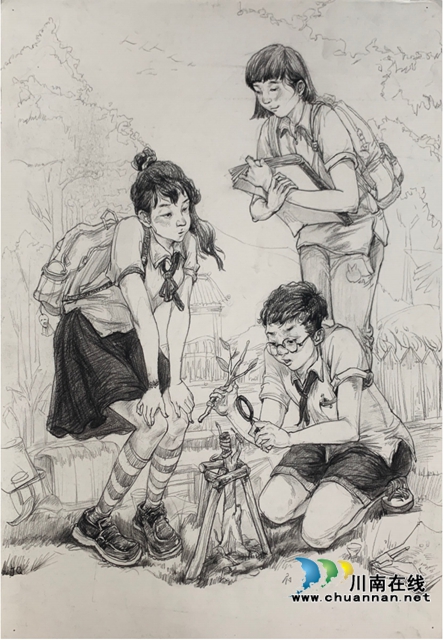 承五四精神,燃青春火炬!合江中学举行五四青年节系列活动(图7) 绘青春画卷1.jpg