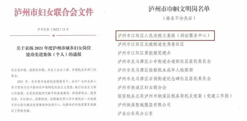 荣誉录·集体篇 | 江阳法院:让我们一起采撷时光,细数珍贵(图15) 15.jpg