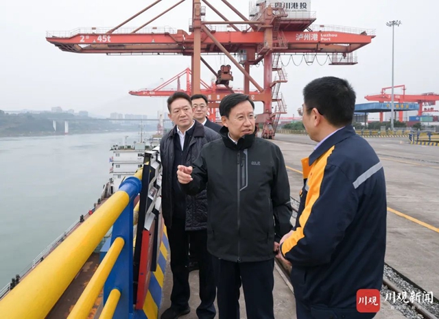 王晓晖在泸州宜宾调研时强调：全力以赴拼经济、搞建设、推动高质量发展，确保实现一季度开门红，为全省发展大局多作贡献
