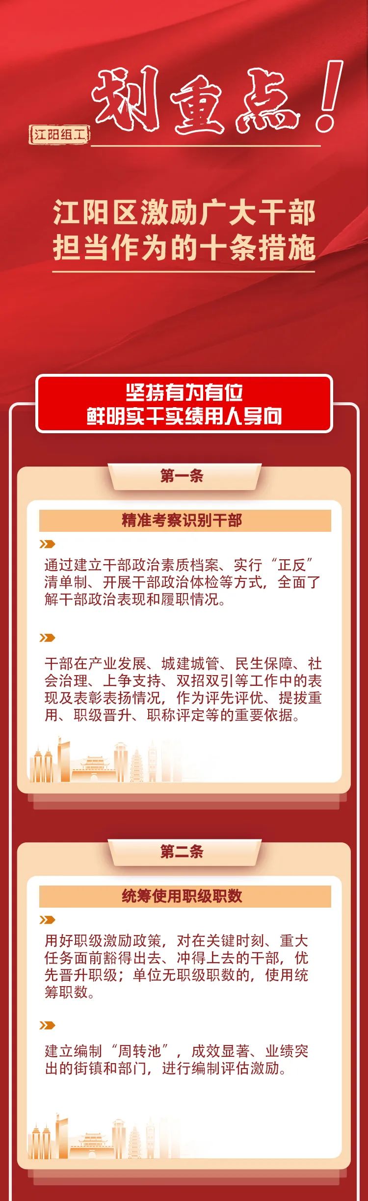 江阳区出台激励广大干部担当作为十条措施