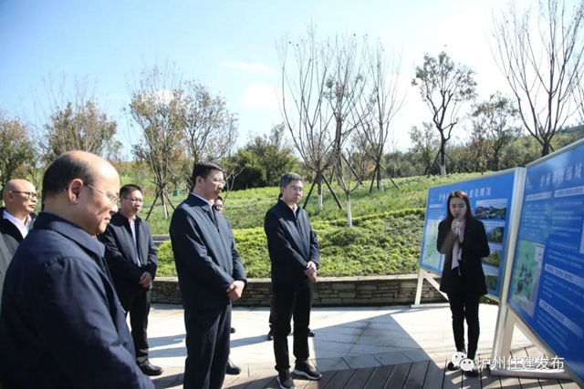 广西百色市考察泸州海绵示范城市建设