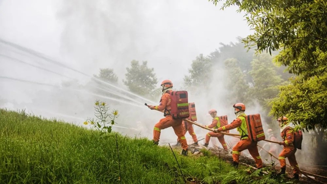 锤炼“以水灭火”实战能力 泸州市2023年森林火灾实战演练开练(图4) 4.jpg