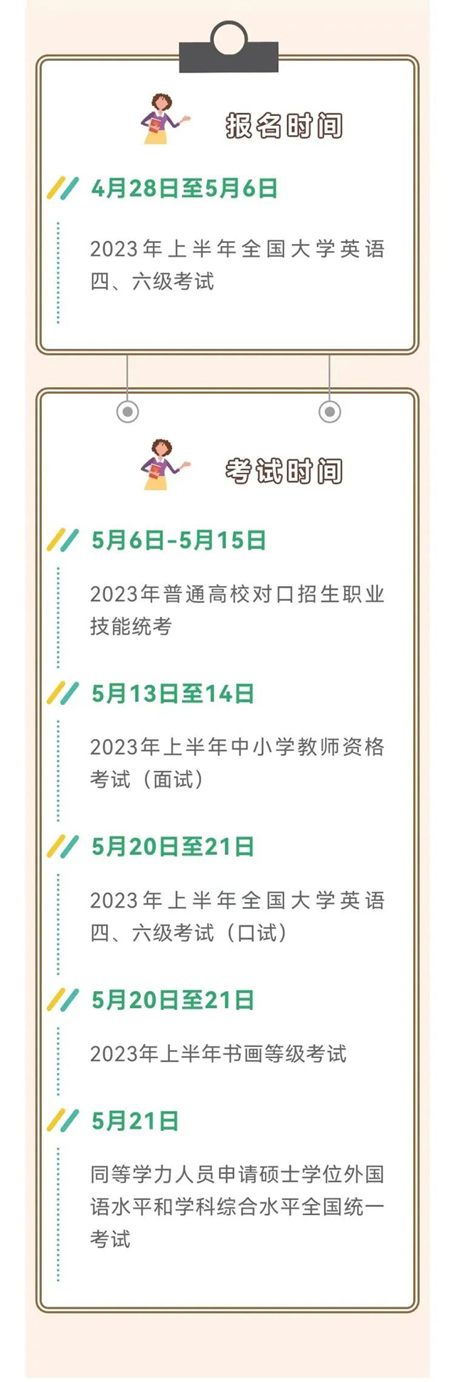 速递！2023年5月四川教育考试月历新鲜出炉