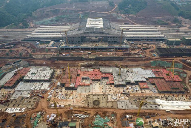 渝昆高铁宜宾站站前广场,年底见!(图2) 2.jpg