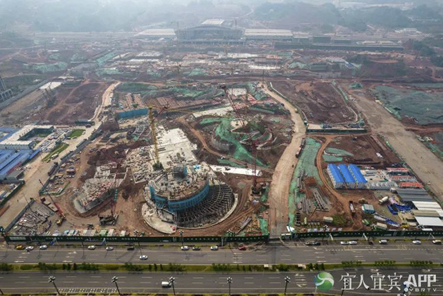 渝昆高铁宜宾站站前广场,年底见!(图3) 3.jpg