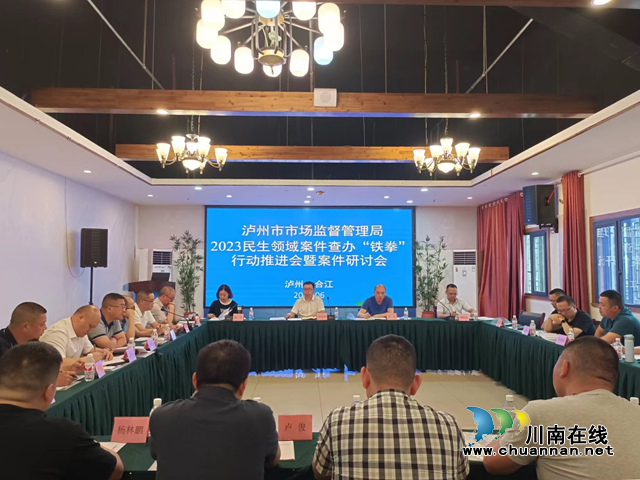 泸州市召开2023民生领域案件查办“铁拳”行动推进会暨案件研讨会