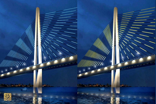 泸州长江六桥灯光设计方案确定,酷炫效果抢先看(图4) 4.jpg
