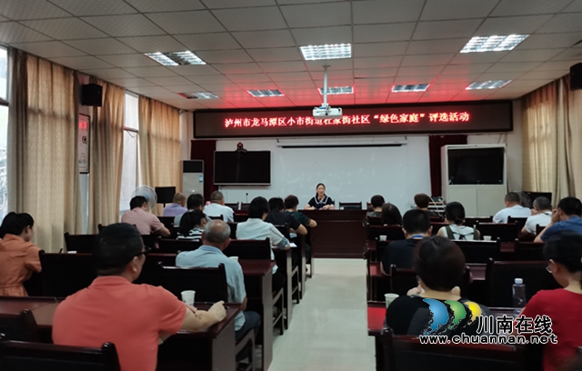 龙马潭区小市街道杜家街社区开展“绿色家庭”评选活动