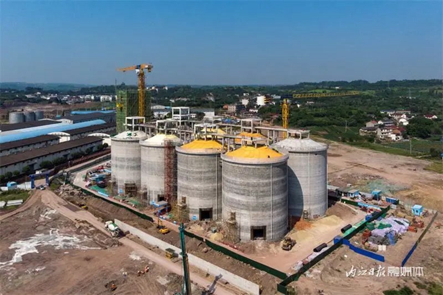 30万吨!内江这个粮食仓库建设正酣(图2) 粮2.jpg