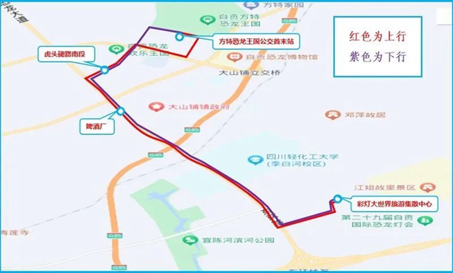 收藏!自贡公交专线带你观灯(图4) 线4.jpg