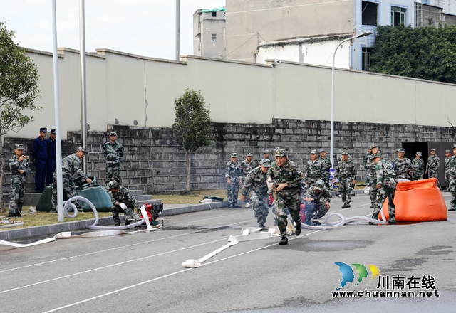 龙马潭：“以水灭火”比武竞赛促技能提升
