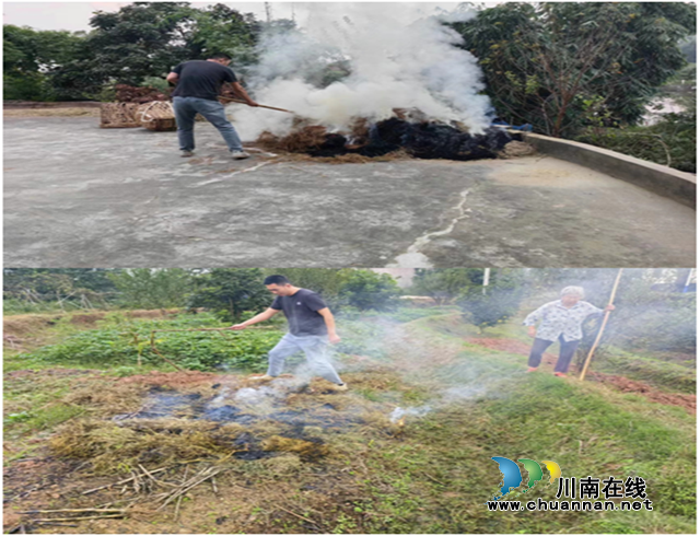 合江县神臂城司法所开展秸秆禁烧宣传活动