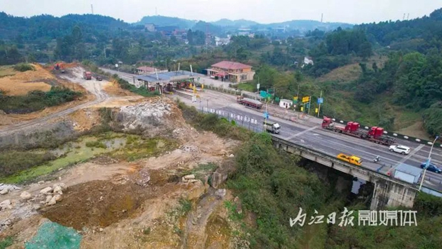 出入口车道6变10！内江这个高速收费站要大改