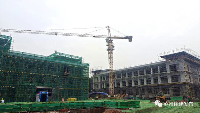 泸州2个医疗卫生项目主体结构封顶