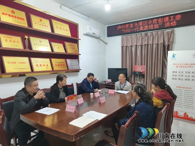 龙马潭区小市街道下大街社区： 代表进站聚民意 服务群众惠民生