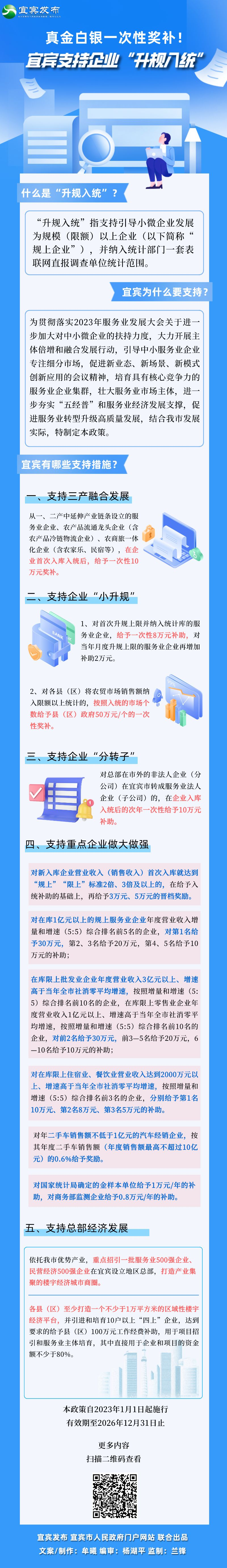 真金白银一次性奖补！宜宾支持企业“升规入统”