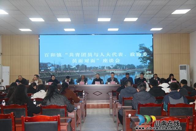 泸县百和镇召开“共青团与人大代表、政协委员面对面”座谈会
