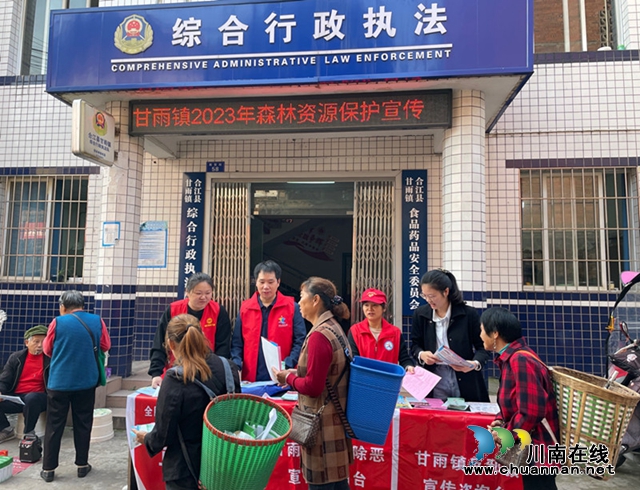 合江县甘雨镇：积极开展保护森林资源宣传活动