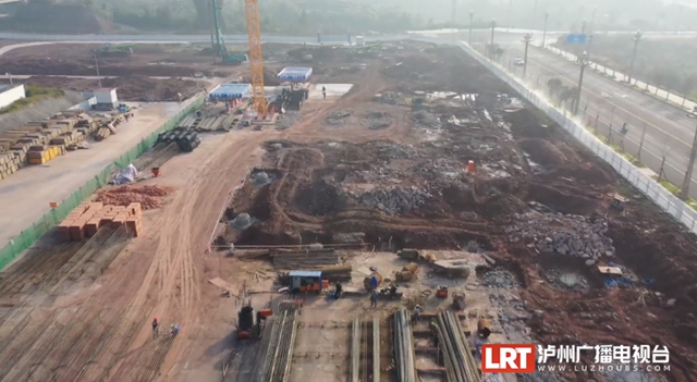 下高铁零距离换乘!绵泸高铁泸县综合客运枢纽站正加快建设(图4) 4.jpg