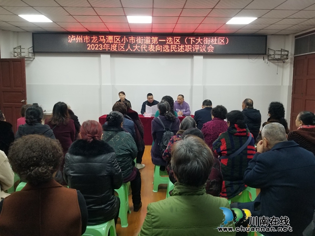 龙马潭区小市街道下大街社区： 人大述职交“答卷” 选民“阅卷”促履职