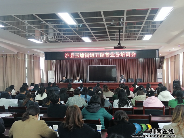 泸县玉蟾街道开展全国第五次经济普查业务培训会