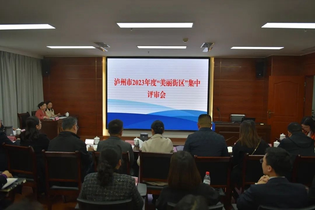 2023年泸州市“美丽街区”集中评审会召开