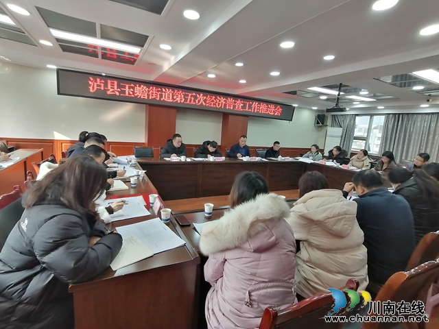 泸县玉蟾街道召开第五次全国经济普查工作推进会