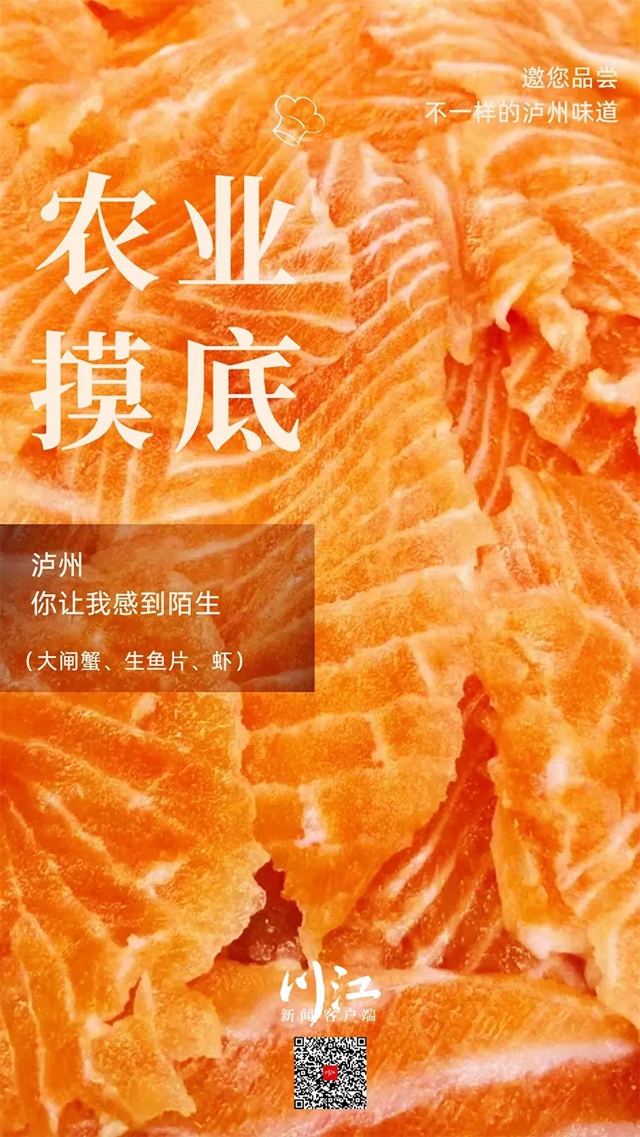 农业大摸底，家乡泸州藏着啥？大闸蟹、海虾、鲥鱼你吃过吗？