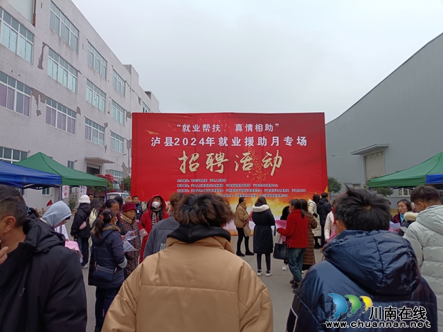 泸县成功举办2024年首场“就业援助月”专场招聘会