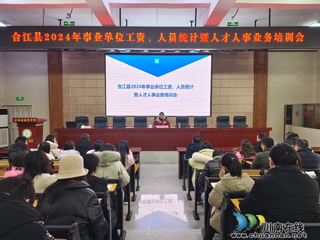 合江县召开2024年事业单位工资和人员统计暨人才人事业务培训会