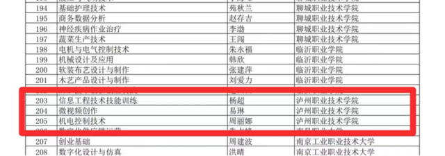 泸职院国家级“金课”VS“金师”团队+3！