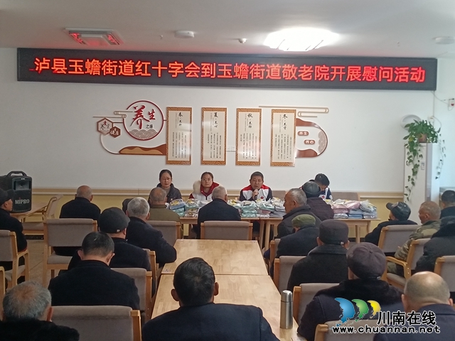 泸县玉蟾街道：爱心汇聚敬老院 践行核心价值观