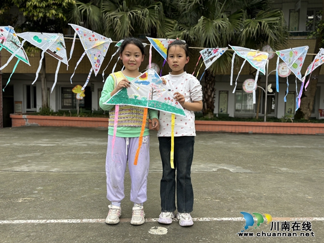 泸县百和镇中心小学：美育浸润，把春天画进风筝里