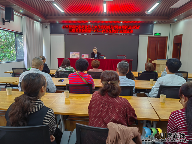 龙马潭区小市街道：人大代表进“家站” 两会春风润民心
