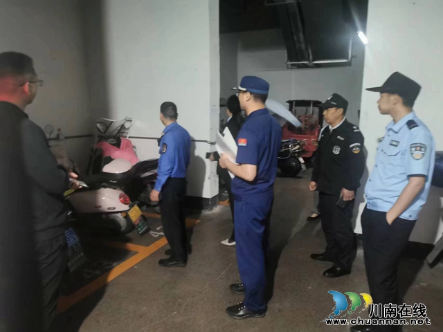 泸县玉蟾街道持续开展电动自行车夜查行动