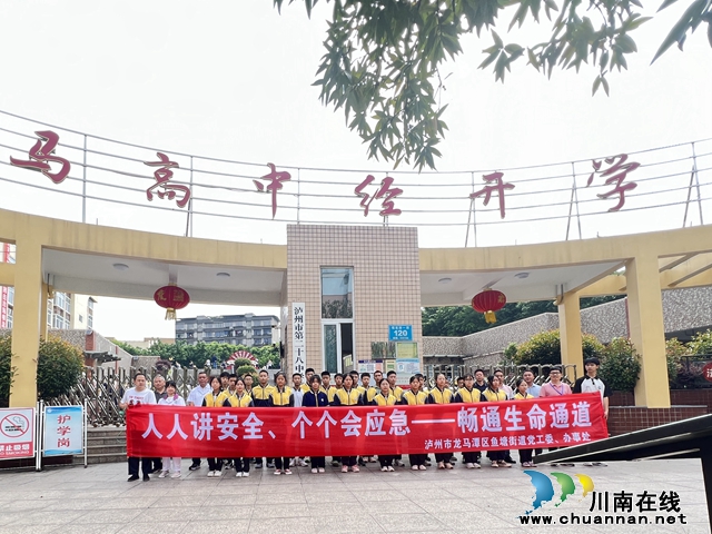 龙马潭区鱼塘街道：安全宣传进校企，筑牢安全防线