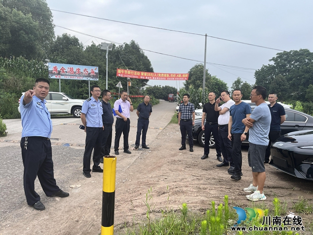 泸州市公路局到泸县玉蟾街道调研G321港城大道安全隐患综合治理工作